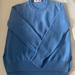 Organic John Patrick Blue Cotton Sweater
